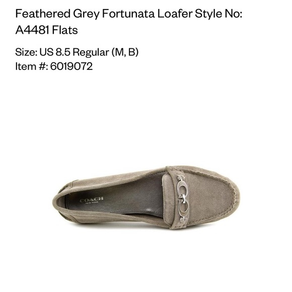 Coach Fortunata suede leather slip on size 9.5 - Picture 9 of 12